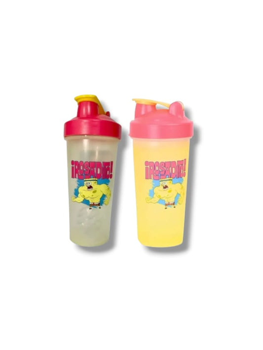 Vaso Agitador Bob Esponja Fuerte Cambia Color Termico Gym 650ml