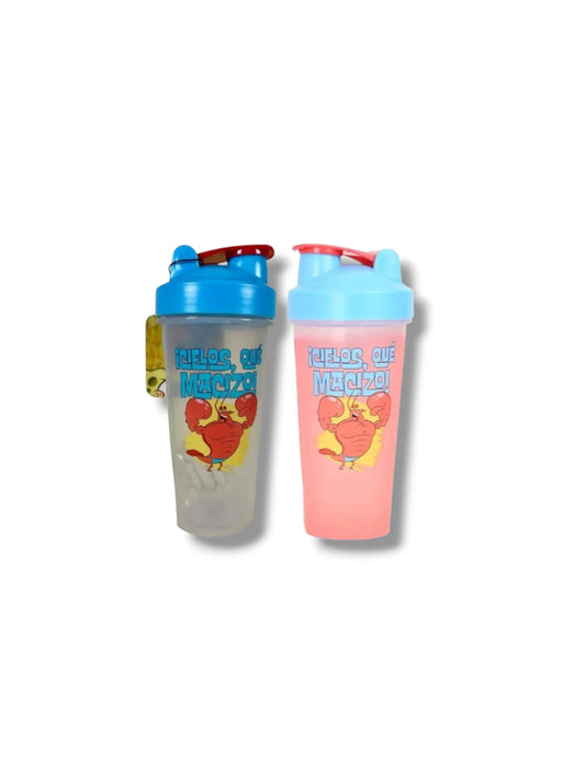 Vaso Agitador Larry La Langosta Color Termico Gym 650ml Premium