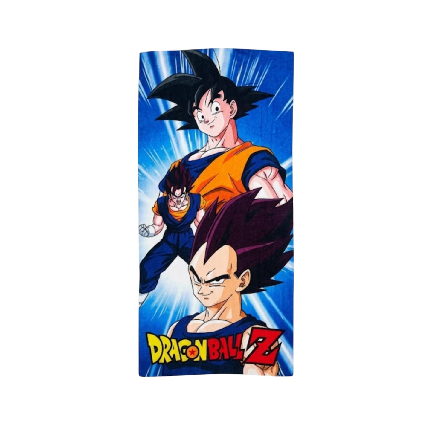 TOALLA DISEÑO DRAGON BALL Z GOKU VEGETA AZUL