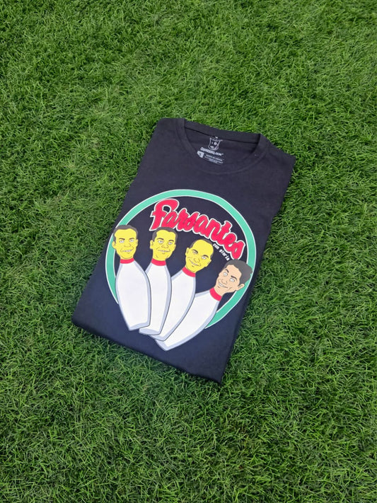 Playera Farsantes con gloria bolos Caskarita premium