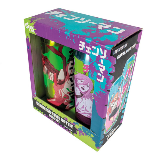 Termo Geek Lab 520 ml 2 pack Power & Chainsaw Man Edición Limitada
