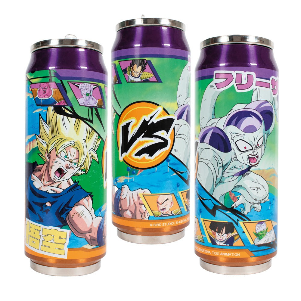 Termo Geek Lab 520 ml Lata Goku Super Saiyan vs Freezer Dragon Ball Z