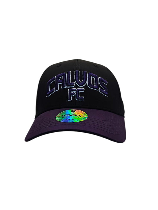 Gorra Calvos letra bordada FC morada original premium