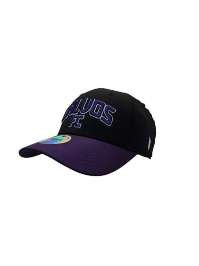 Gorra Calvos FC letra morada bordada premium