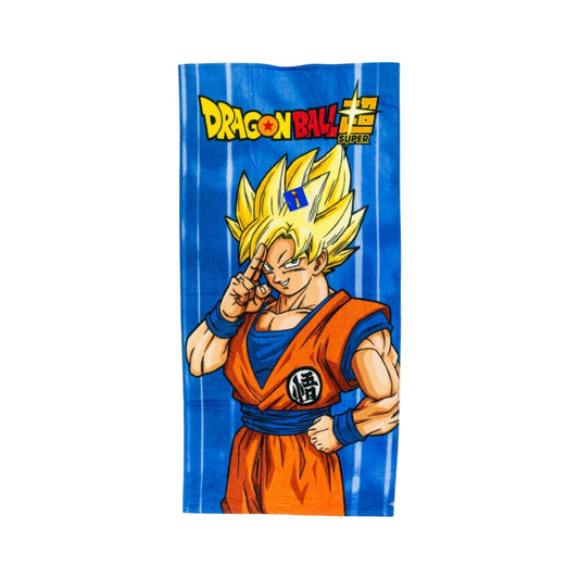 TOALLA DE PLAYA DRAGON BALL SUPER GOKU POSE